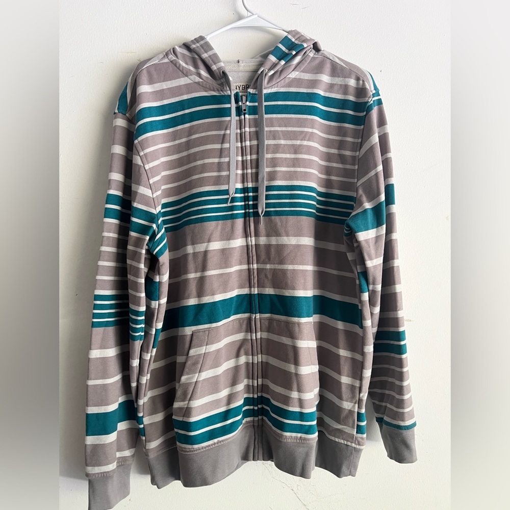 Hybrid Blue &’ Gray Stripped Jacket